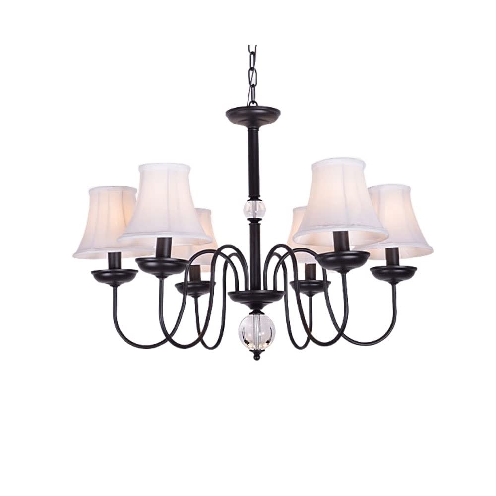 Grand lustre de salon E14 au charme rustique américain pour des moments inoubliables