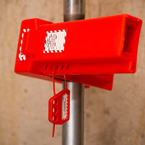 Image of Zing Green Products 7270 3 Hole Flexible Hasp, Red