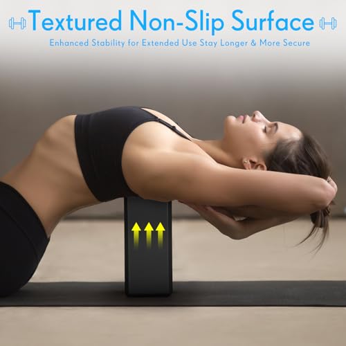 RoundFunny 4 Pack Yoga Blocks Non Slip Pilates Brick Foam Blocks Pilates Dance Gymnastics Workout Fitness Props Tool for Stretching Meditation and Exercise - Image 5
