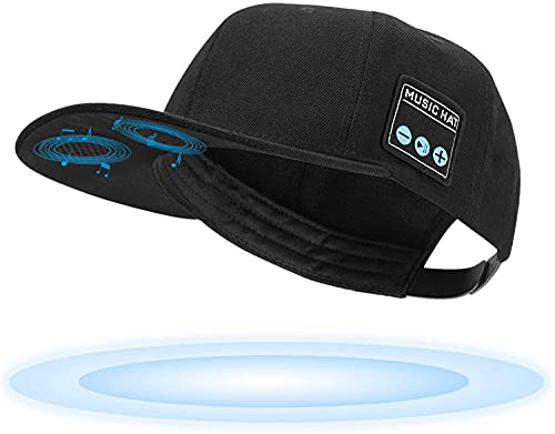 EDYELL Hat with Bluetooth Speaker Adjustable Bluetooth Hat Wireless Smart Speakerphone Cap for Outdoor Sport Baseball Cap is The Birthday Gifts for Men/Women/Boys/Girls Black