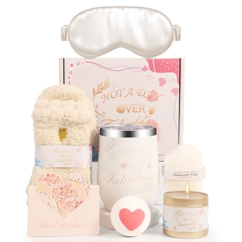 Birthday Gift Baskets for Women, Relaxing Spa Gift Set for Women, Care Package Get Well Soon Box for Her, Mom, Sister, Wife, Daughter, Friend, Gift Idea for Mother's Day, Christmas