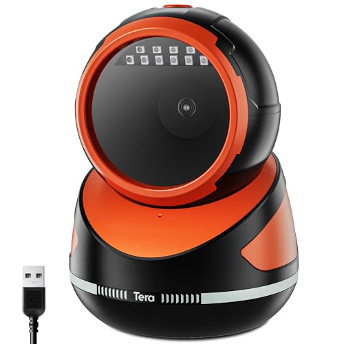 Tera 9800_OG_US Barcode Scanner Handsfree Omnidirectional: Pro Version Desktop 1D 2D Qr Usb Wired Adjustable Angle Plug And Play Bar Code Reader cover