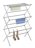 Whitmor 6060-741 Folding Clothes Drying Rack, Chrome, Rust-Proof Guarantee, Premium Quality