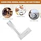 90°Precision Hair Angle, Try Square 63 x 40 mm 90 Degree Angle Try Angle Ruler Measuring Tool