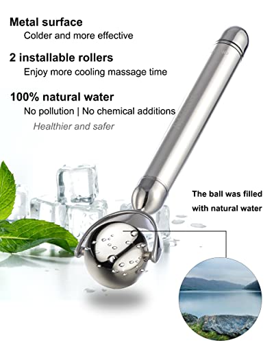 Electric Ice Roller For Face And Eye, Amirce Facial Ice Roller Beauty Tools, Electric Massage Ice Roller For Puffiness, Ice Face Eye Massage Roller, Skin Care Tools #TOP1