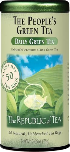 Image of The Republic of Tea Daily Green The People's Green Tea, Low Caffeine, 50 Ct