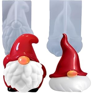Fufre Silikonform Weihnachtsmann Zwerg, 2 Stücke