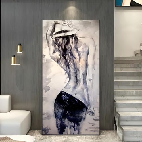 Toile affiche œuvre beauté créative minimaliste grand format chambre - 2