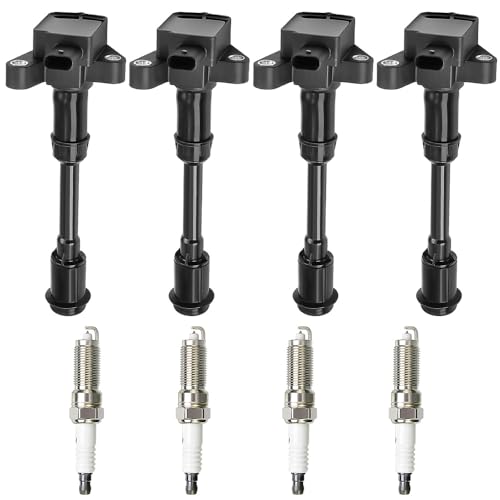 Image of UF674 Ignition Coil Pack with Spark Plugs Compatible with Ford Escape /Fiesta /Fusion /Transit Connect 1.6L 2019 2018 2017 2016 Tune Up Kit# DG551 U5275 921-2203 BM5Z12029B GN10644 31375550