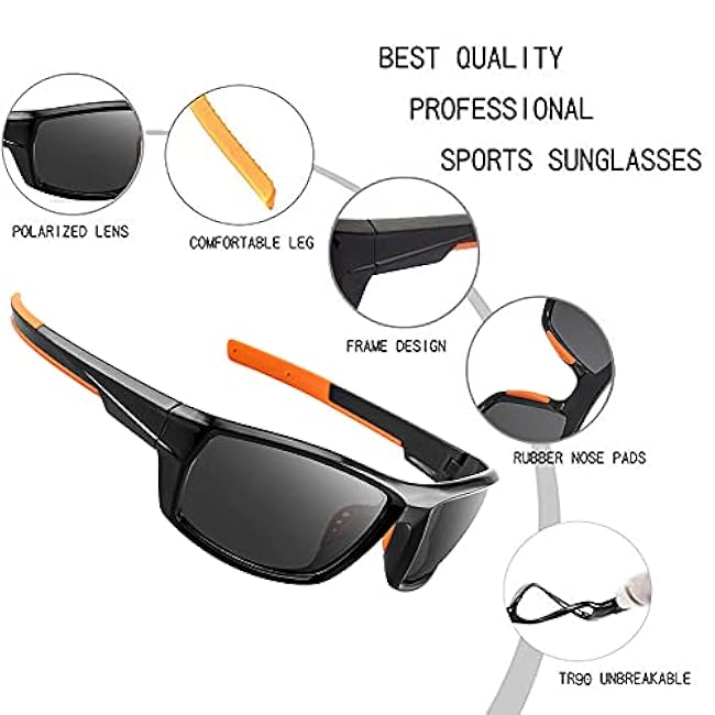 Polarized Camo Sunglasses for Men Women Fishing Sports Outdoor Hunting UV Protection Glasses