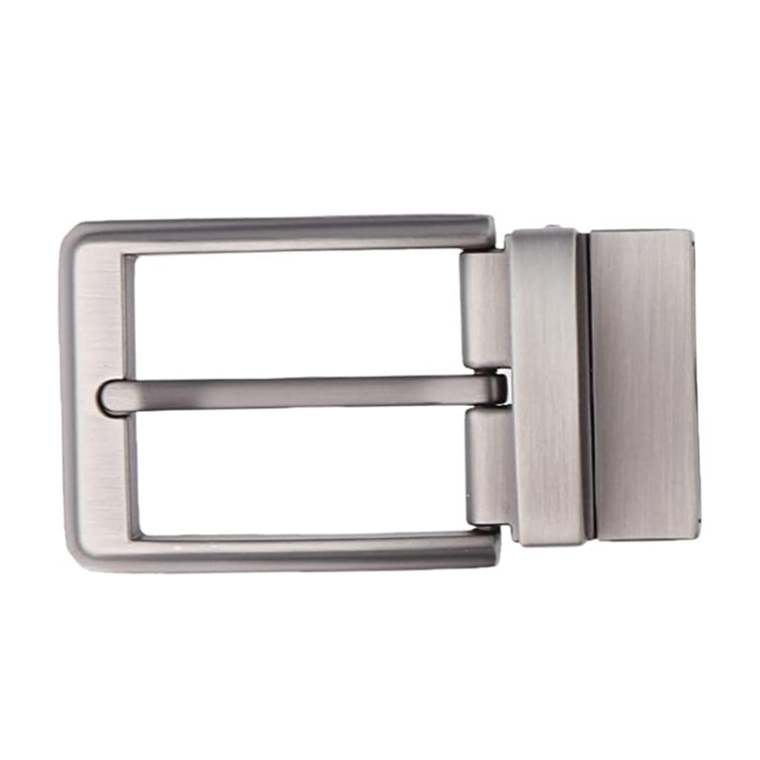 Alloy Reversible Belt Buckle Replacement - Single Prong Rectangular Pin Belt Buckle - Fits 1.3-1.34 inch Wide BeltsCentimeter belt buckle rotary pin buckle head tail clip buckle alloy buckle head