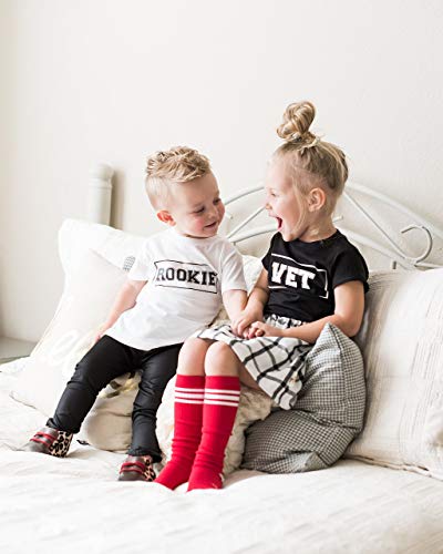 juDanzy Baby, Toddler & Kids Knee High Stripe Tube Socks For Boys & Girls With Grips3