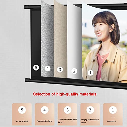 Pantalla de proyección manual para pared 60 pulgadas 4:3 miniatura 2