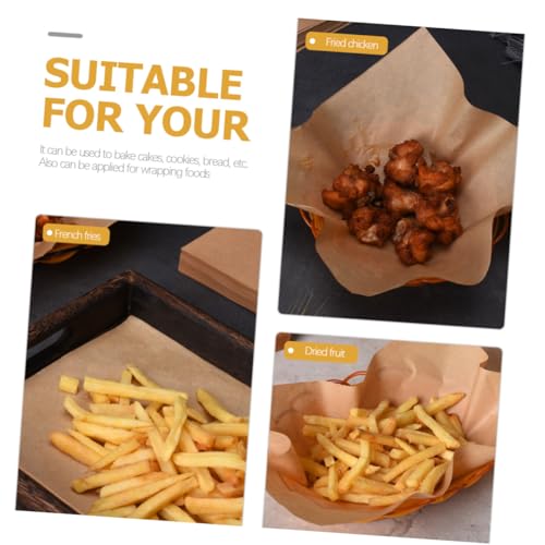 Papier Cuisson Antiadhésif Friteuse à Air : Cuisson Propre 100pcs - 6