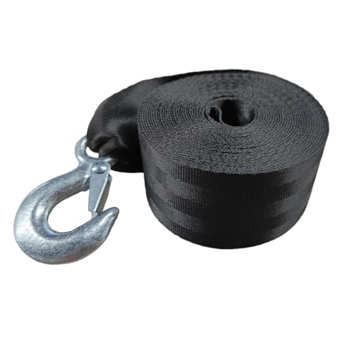 GAOLAOSY Trailer Winch Strap with Safety Snap Hook, 2\" x 20\' 10000 IBS Heavy Duty Polyester Car Tow Rope, Universal Auto Towing Accessories for Vehicles, Boats and Jet Ski