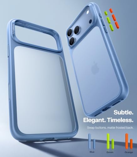Image of TORRAS Shockproof Case for iPhone 17 Pro Max, 12FT Protection, Light Blue