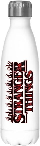 Miniatura 3 de Netflix Stranger Things Stranger Flame Logo - Botella de acero inoxidable, 17 onzas, multicolor