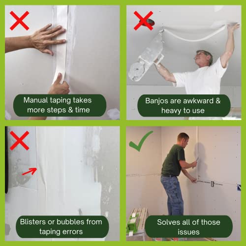 Buddy-Tools-TapeBuddy-Drywall-Tape-Dispenser-Simplifies-Drywall-Banjo-Taping-Reliable-Efficient-Drywall-Taping-Tool-for-DIYers-Easy-to-Use-Mudding-Tools-for-Drywall-Reduces-Mess-and-Waste