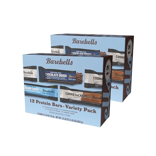 Image of Barebells Protein Bars People's Choice Variety Pack - 24 Bars (2 Packs of 12), 20g High Protein Treats - Chocolate Nutrition Bars with No Added Sugar - On-The-Go Breakfast or Post-Workout Snack.