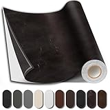 Shagoom Leather Repair Patch, 17X79 inch Strong Sticky Repair Patch Self Adhesive Waterproof, DIY Large Vinyl Patches for Couches, Furniture, Sofa, Car, Chair (Coffee, 17X79 inch)