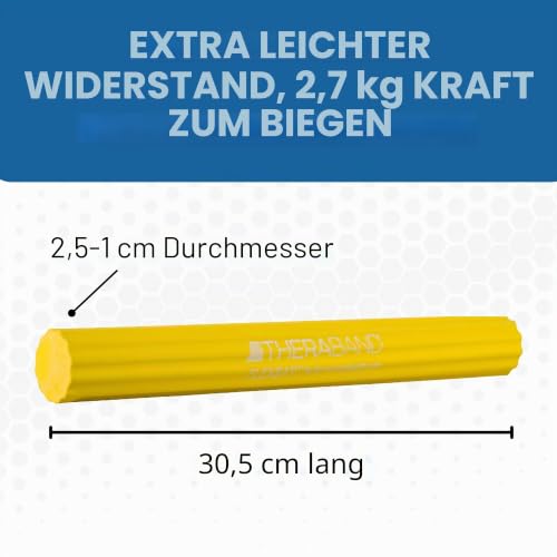 Theraband FlexBar Widerstandsstange für mediale Epicondylitis, verhindert Sehnenscheidenentzündung und verbessert die Griffstärke… – Ansicht 2