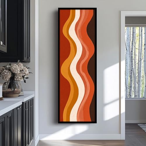 Affiche géométrique grand format 45x135 cm pour décoration salle à manger