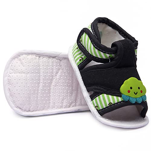 Image of Unisex Boys & Girls, Infant Sandal for Newborn, First Walking Baby Sandal (6-9 Months) Green