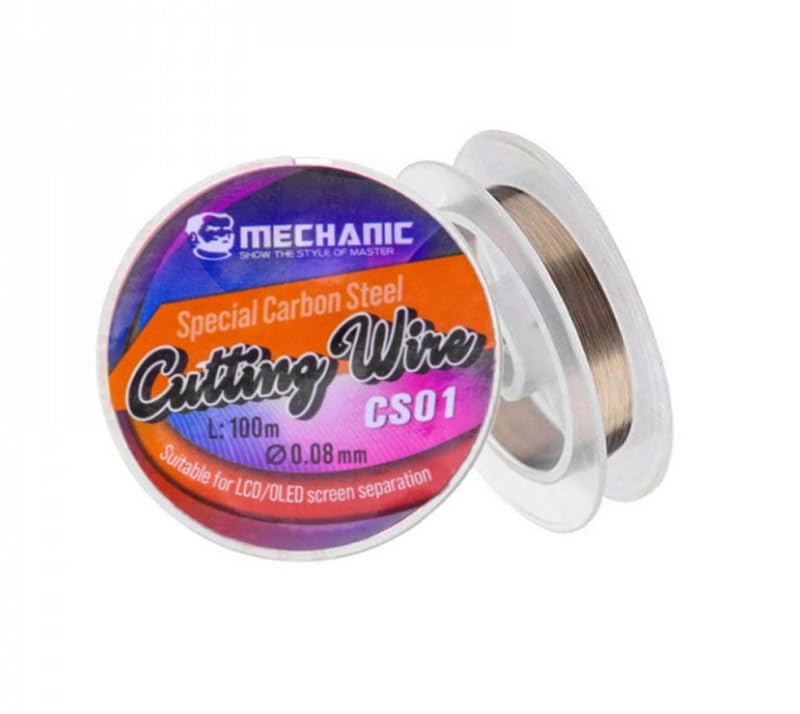 CS01 100m/328ft Special Carbon Steel Screen Cutting Wire Line For Phone LCD Cutting Wire, Glass Separater Repair Tool, 0.08mm-image-40