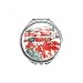 Red Roof Russia Building Painting Hand Compact Mirror Round Portable Pocket Glass