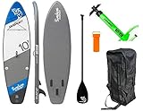 Beauty.Scouts Stand-Up-Paddle Adventure Sport No.6 blau grau 305x81x12,7cm SUP Paddling robust langlebig stabil Wassersport Wassersportart Paddelboard