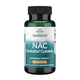 Swanson NAC N-Acetyl Cysteine Antioxidant Anti-Aging Liver Support & Amino Acids Supplement 600 mg 100 Capsules