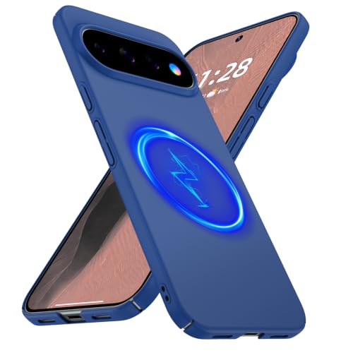 GRECAZO Google Pixel 11 Pro�p�}�O�l�b�g���X�����t�B�b�g�P�[�X�A�u���[ | Pixelsnap/MagSafe�Ή��A�\�t�g�^�b�`�}�b�g�n�[�hPC�J�o�[�A�����^�y�ʃ~�j�}���X�g�t���J�o�[�A�����O�t��