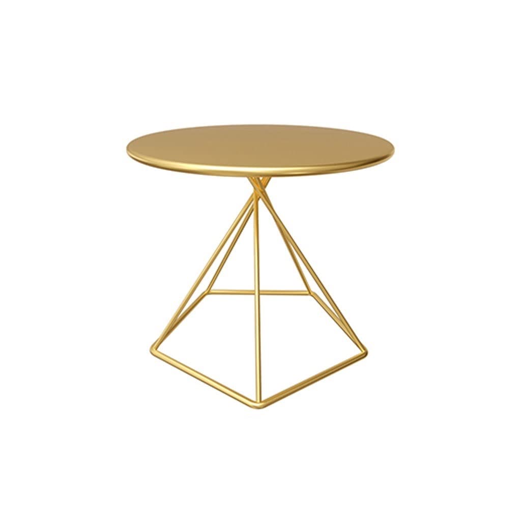 Table basse salon ronde TUSUOD bout de canapé moderne en bois coloris A