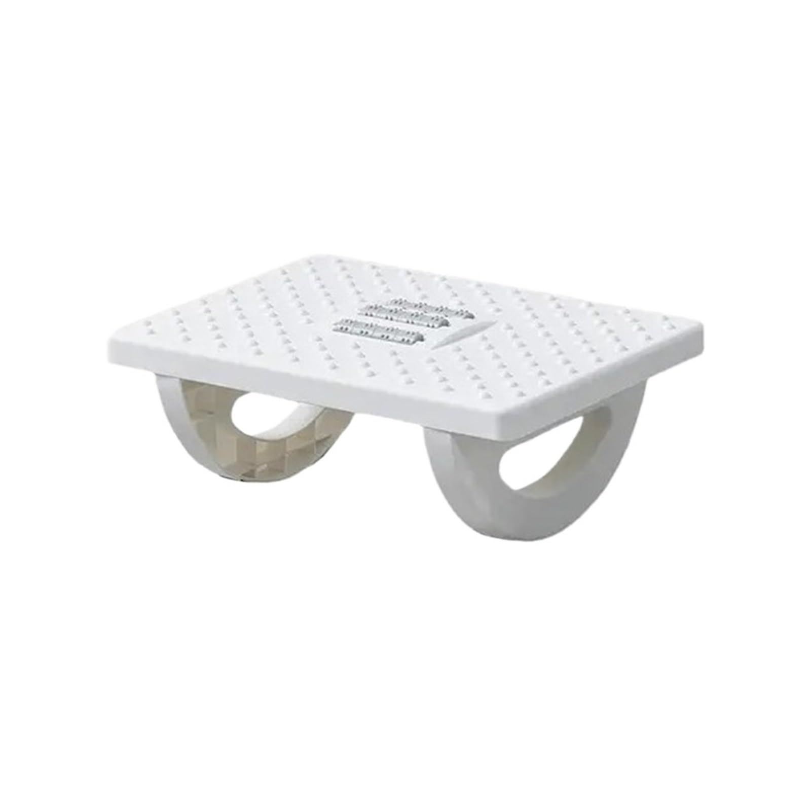 Podnóżek biurowy pod biurko, Podnóżek biurowy, rolki masujące, regulacja wysokości, wielokolorowy, 120 funtów(White)