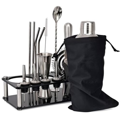 Set Coctelera Bartender 18 Piezas Acero Inoxidable miniatura 1