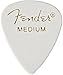 Fender Classic Celluloid Guitar Picks 351 Shape, White, Medium, 144-Pack