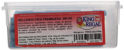 King Regal Rellenito Pica Frambuesa - estuche 200 unidades