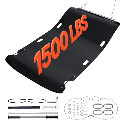 VEVOR Yard Drag Sled, 90 x 46 in, 1500lbs Heavy Duty Utility Sled, HDPE Drag Glider with Ropes & Pull Cables, Hand & Vehicle Use Game Hauler for Firewood Ice Fishing,Compatible with ATVs UTVs Tractors