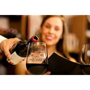 Im getting meowied funny wine glass 15oz unique wedding gift idea for fiancee bride bridal shower gifts engagement party or christmas gift for her evening mug  urban country home decor