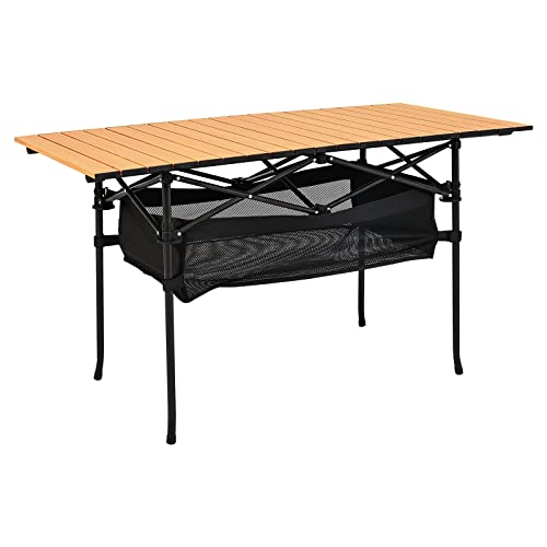 Yusing Folding Camping Table, Portable Table Beach Table With Carrying Bags For Outdoor Camping, Hiking, Picnic, Beach, Fishing, Backpacking, Bbq, Rv (47.2X21.7X26.8) #TOP7
