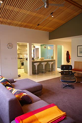 Shisedeco Ball Clock In Multicolor, Painted Solid Wood Non Ticking Decorative Mid Century Modern Silent Wall Clock For Home, Kitchen, Living Room, Office Etc. - Retro Design #TOP3