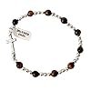 Armband met kruis tijgeroog
