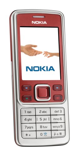 Nokia Téléphone portable 6300 monobloc Appareil photo 2 mégapixels / Bluetooth / MP3 / radio FM / slot Micro SD rouge