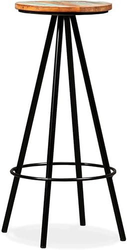 Miniatura 8 de FUDUGEHMIOFWFJJ bar Chairs,barstools,bar stools Set of 3,bar Table,sillas para barra de cocina,Bar Stools 2 pcs Solid Reclaimed Woodbar Stool,bar