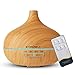 Produktbild 500ml Aroma Diffuser für Ätherische Öle,BYONDSELF Ultraschall Luftbefeuchter mit Fernbedienung,Elektrisch Diffusor mit 7 Farben LED-Licht für Schlafzimmer,4 Timer,Wasserlose Automatische Abschaltung