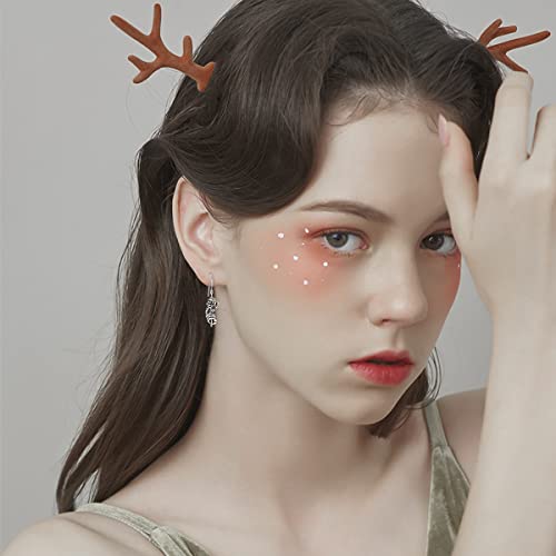 Seiyang Skeleton Hand Earrings Sterling Silver Skeleton Bone Rose Dangle Earrings Skull Hand Earrings Bone Necklace Halloween Jewelry Gift For Party Women Men #TOP2