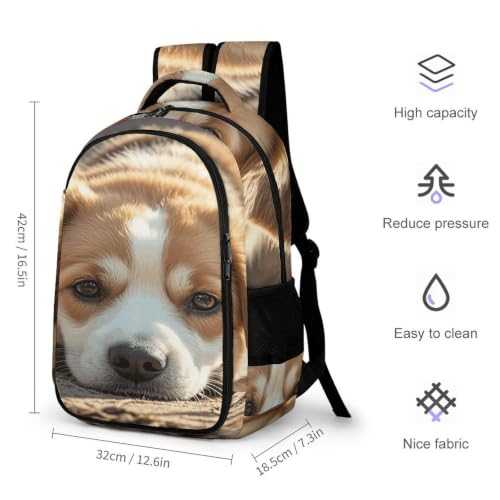 Mochila para portátil cómoda Lazy Dog Puppy contra el dolor de espalda 2