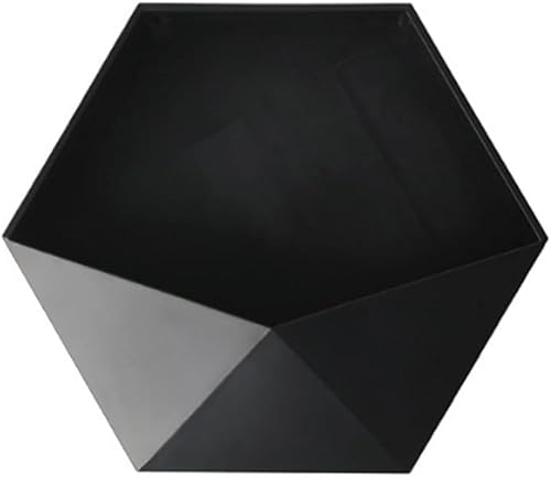 KNFUT Shelves, Living Room Wall-Mounted Geometric Punch-Free Wall Decoration Bathroom Shelf Living Room Decoration Hexagon Storage Rack (Color