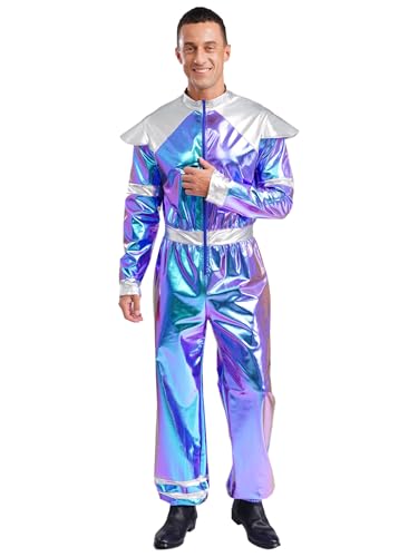 Mono de astronauta para adultos con traje de jazz y hip-hop masculino para fiestas 5