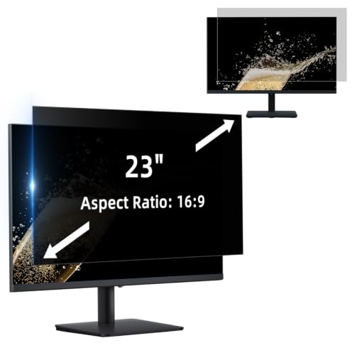 Filtro de privacidad para monitores 23" [16:9] y protector de pantalla extraíble anti luz azul